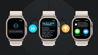 L'application Petey AI Assistant sur l'Apple Watch