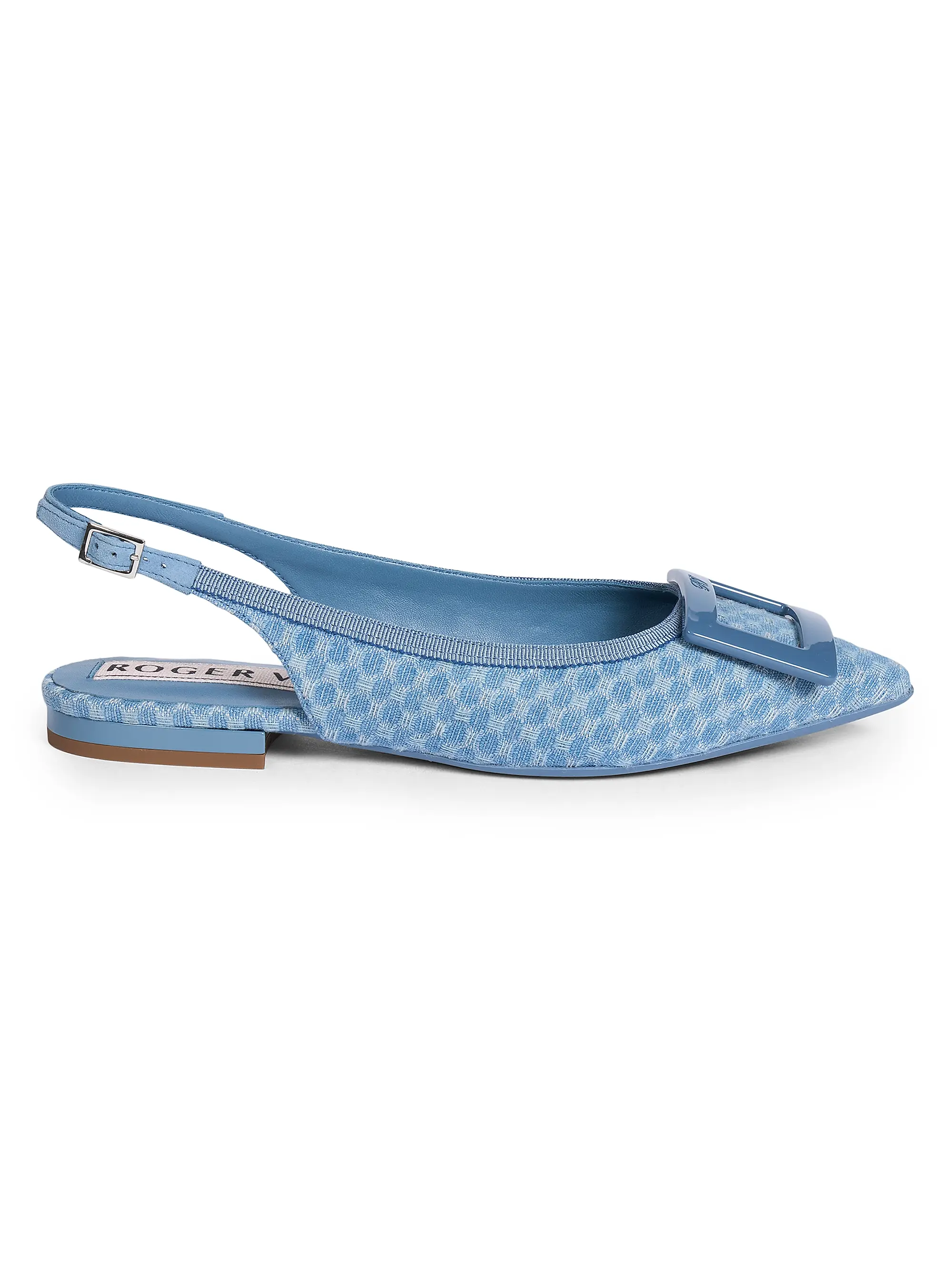 Gommettine Woven Geometric Cotton Ballerina Flats