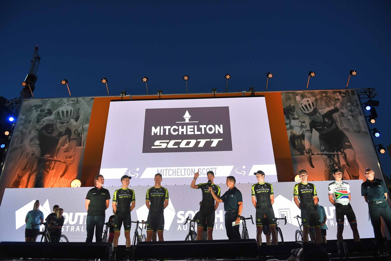 Mat Hayman and Mitchelton-Scott at the 2019 Tour Down Under.
