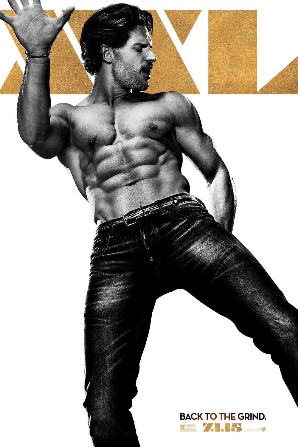 Joe Manganiello on a poster for Magic Mike XXL