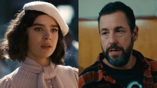 Frome left to right: Hailee Steinfeld in Sinners and Adam Sandler in Happy Gilmore 2. 