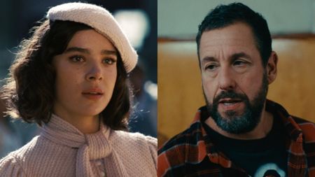 Frome left to right: Hailee Steinfeld in Sinners and Adam Sandler in Happy Gilmore 2. 