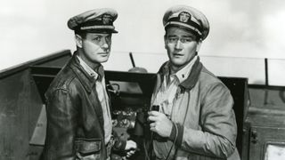 Robert Montgomery and John Wayne in They Were Expendable