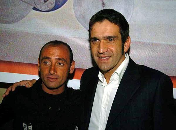 Paolo Bettini and Ballerini during awards