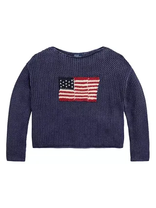 Cotton-Linen Flag Sweater
