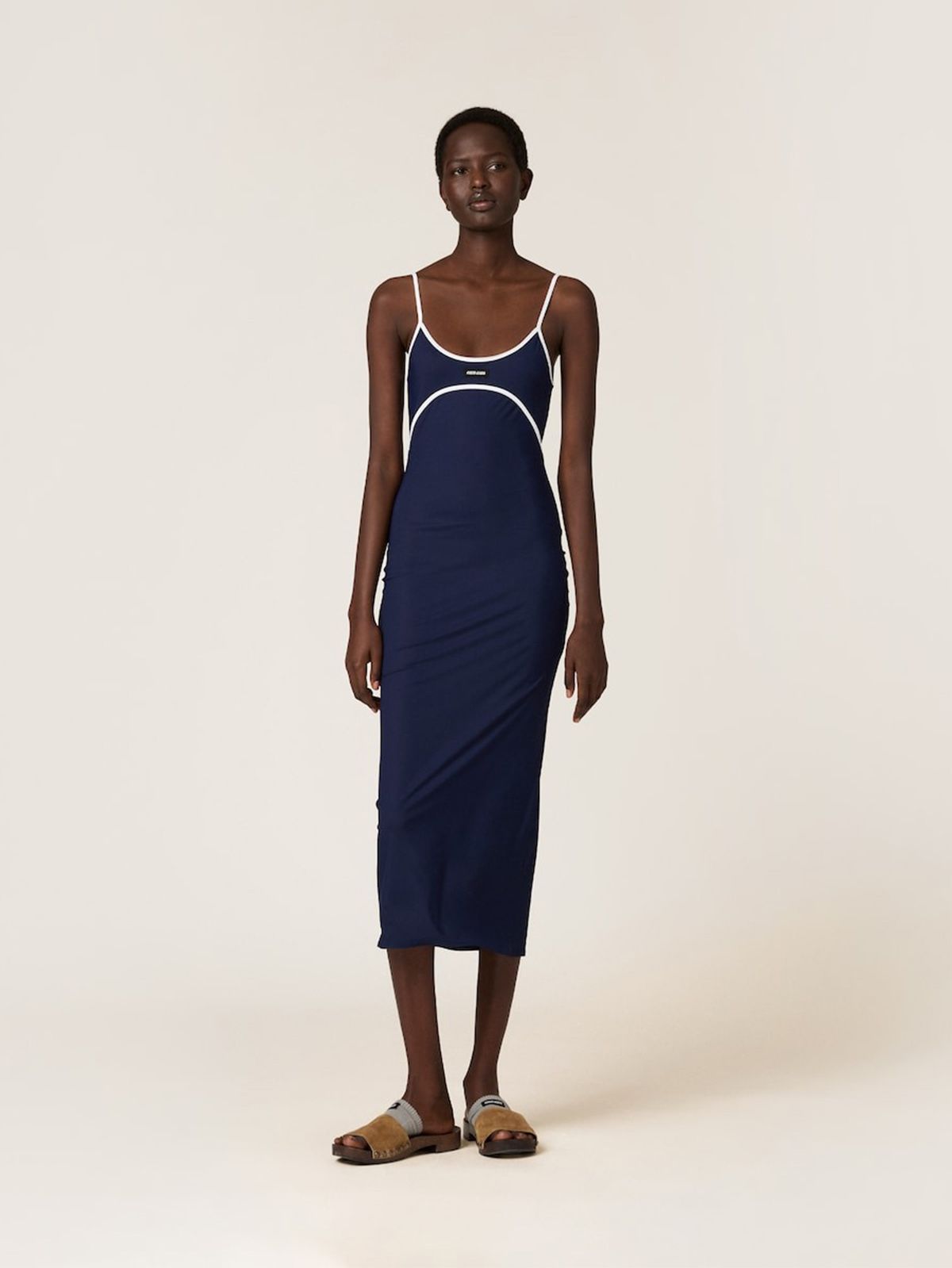 Stretch Jersey Midi-Dress