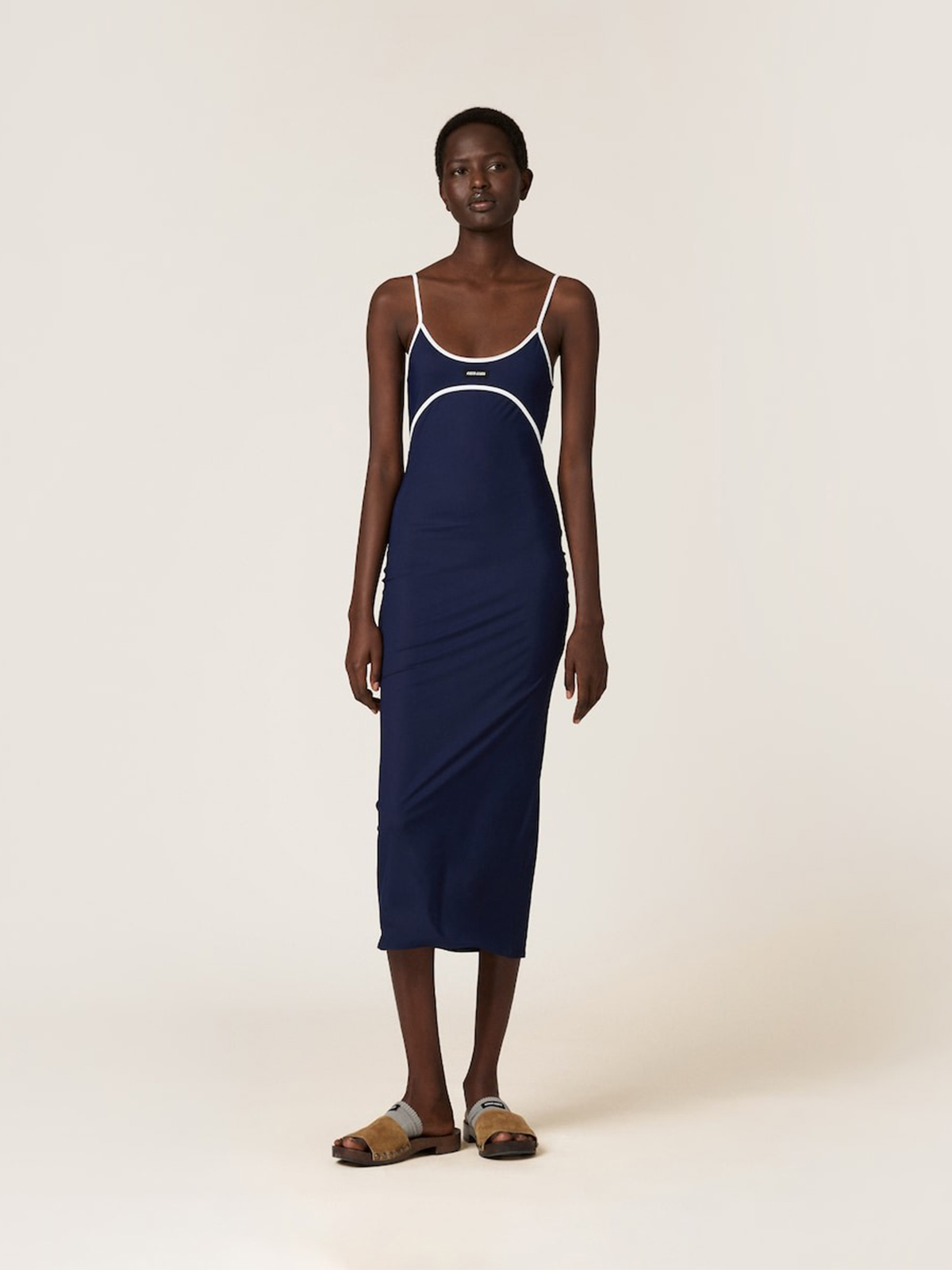 Stretch Jersey Midi-Dress