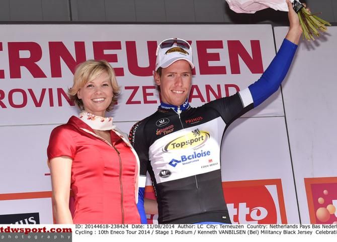 Kenneth Vanbilsen (Topsport Vlaanderen) took the combativity jersey after making it into the break