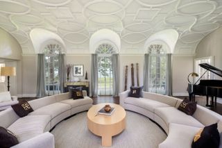 Living room in Long Island at Gatsby house