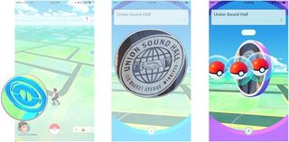 Tap the PokéStop, tap the wheel to spin it, ????, Profit!