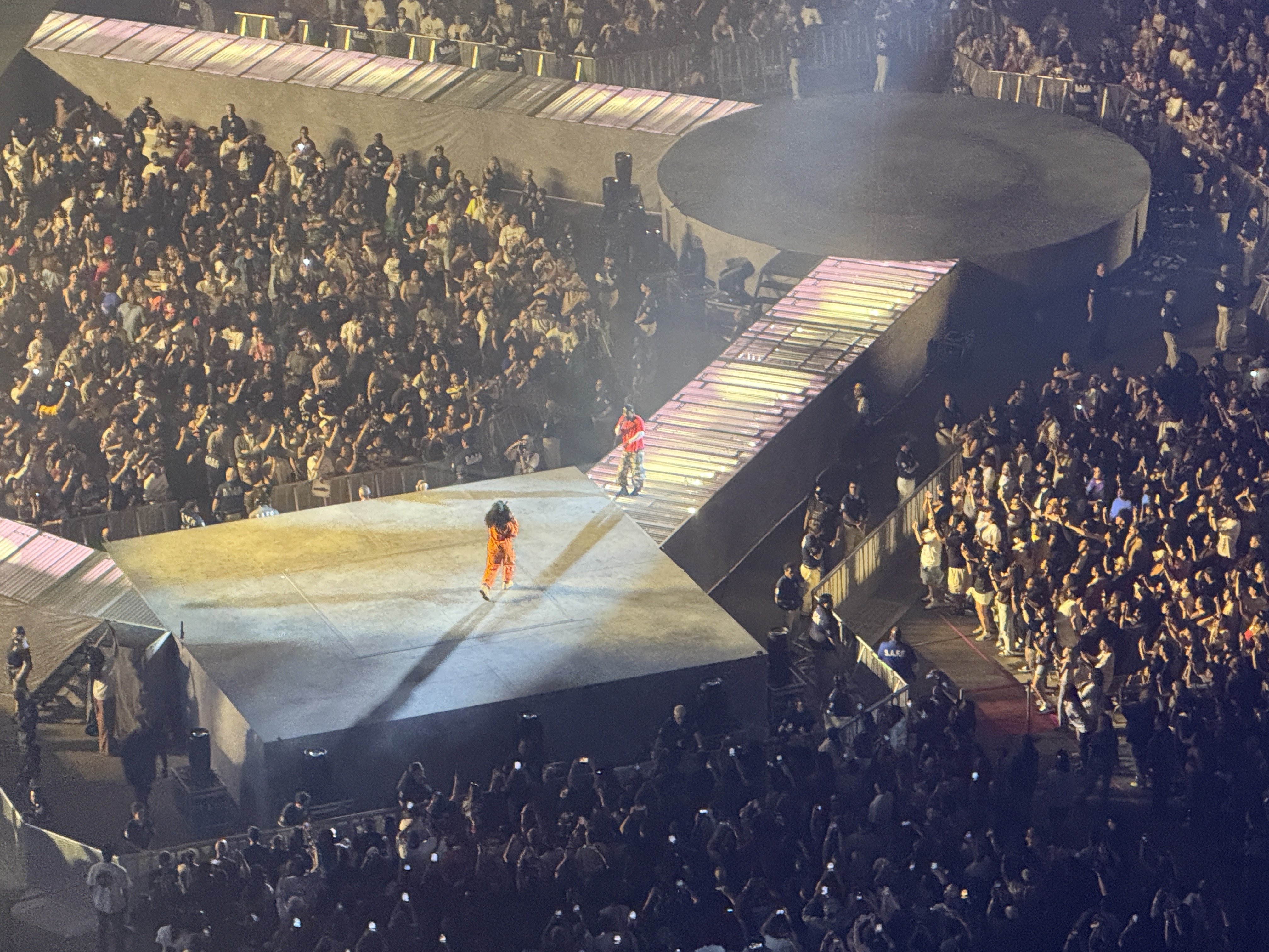 Concert photos captured with the iPhone 16 Pro using the telephoto camera.