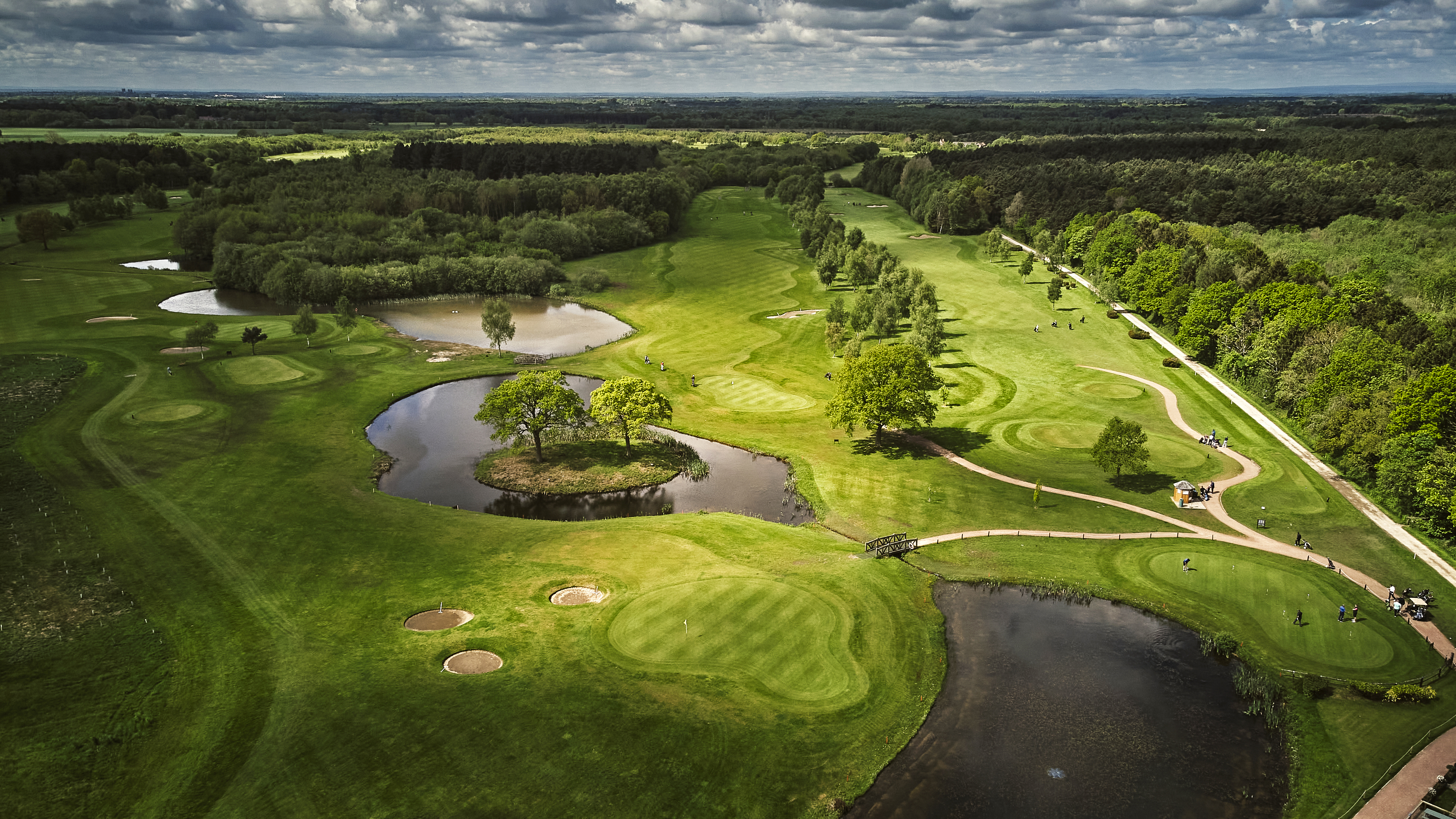 Sandburn Hall - Course - Aerial