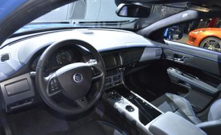 Interior of the jaguar new model car