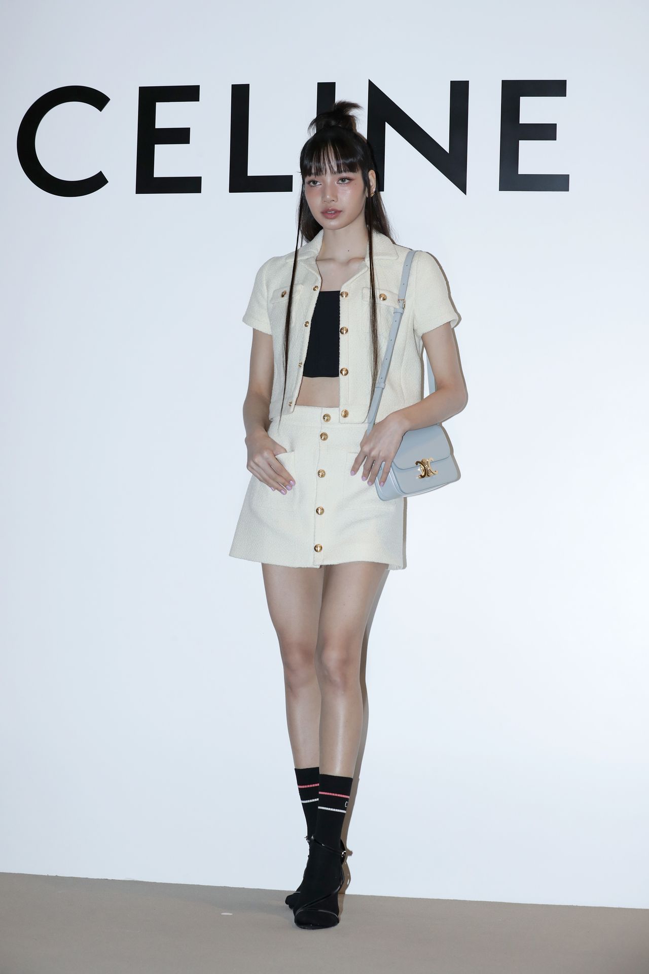 Lisa aka Lalisa Manoban of girl group BLACKPINK is seen at the 'CELINE' pop-up store opening at The Hyundai on March 30, 2023 in Seoul, South Korea. (Photo by Han Myung-Gu/WireImage)