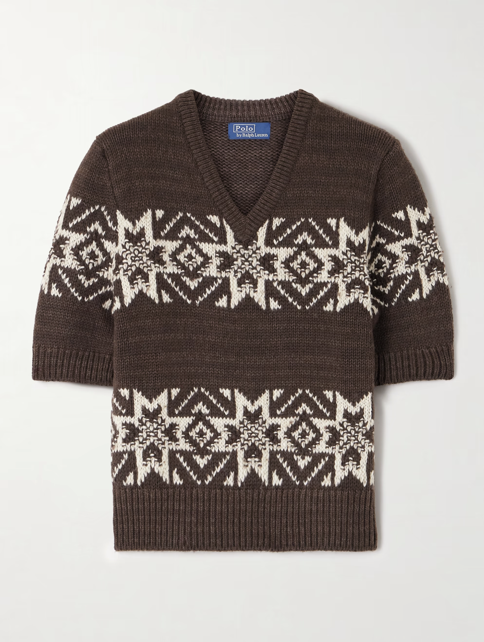 POLO RALPH LAUREN, Intarsia Cotton And Wool-Blend Sweater