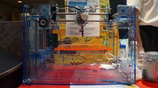 A Lulzbot 3D printer.