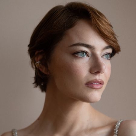 Emma Stone with pixie cut