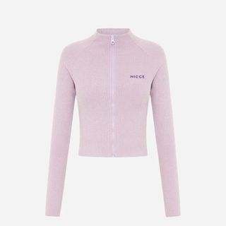 tried and tested gifts lilac high neck zip up top