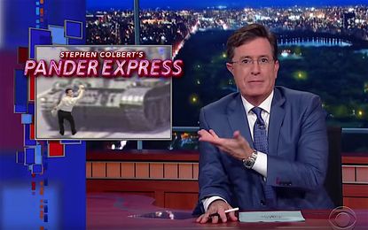 Stephen Colbert panders to China