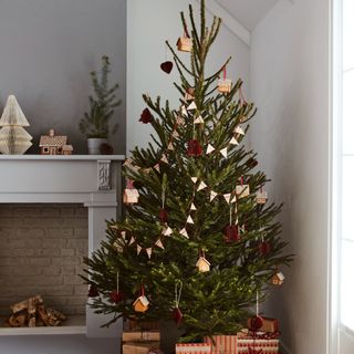 ikea christmas tree with ornaments