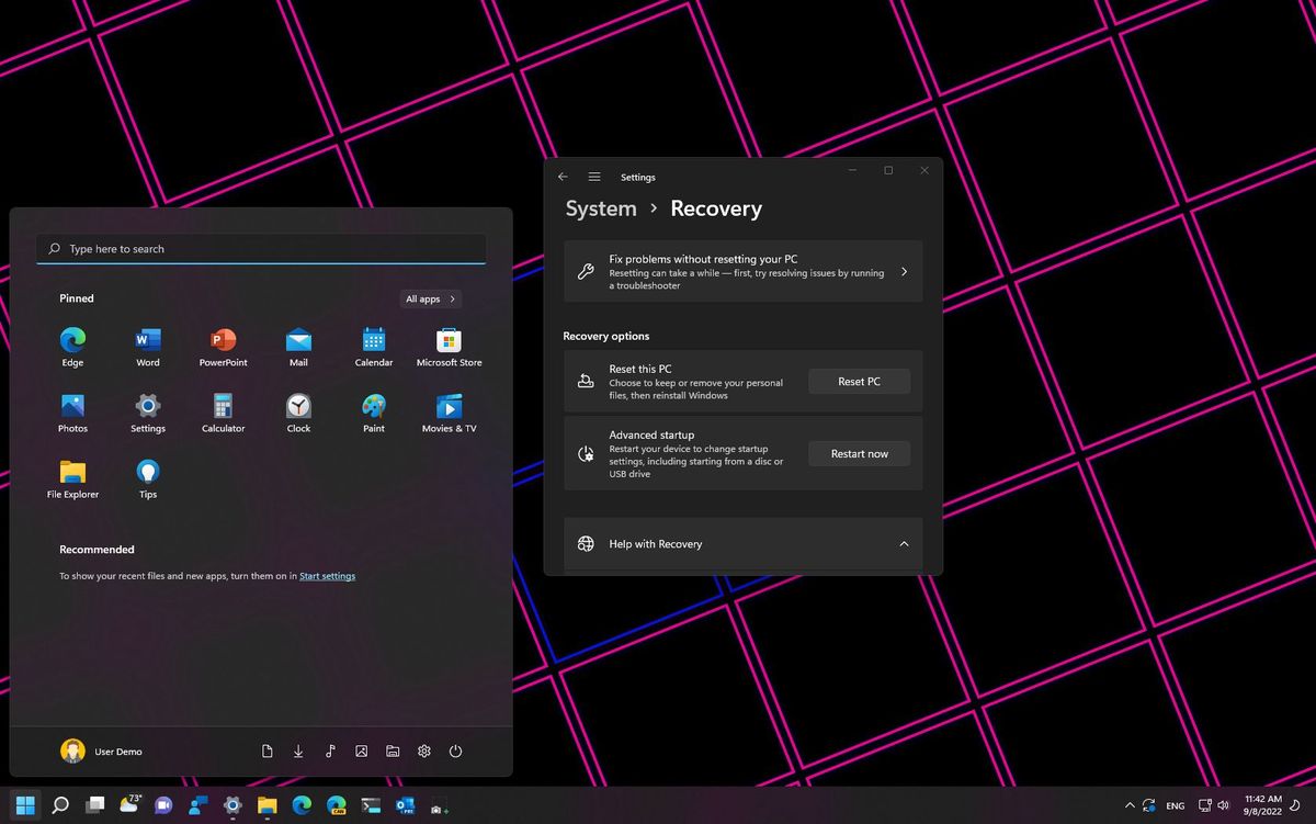 Windows 11 random black box in middle of the screen that will tab out -  Microsoft Community