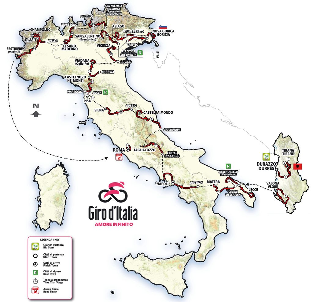 Giro d'Italia 2025 route Everything you need to know Cyclingnews