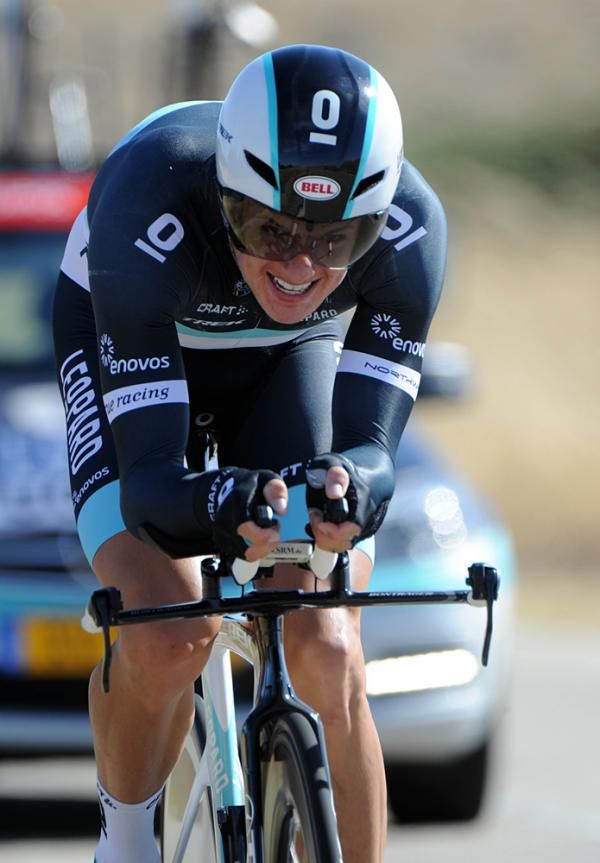Jakob Fuglsang took sixth on the stage to move into second overall