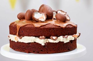 Chocolate creme egg cake