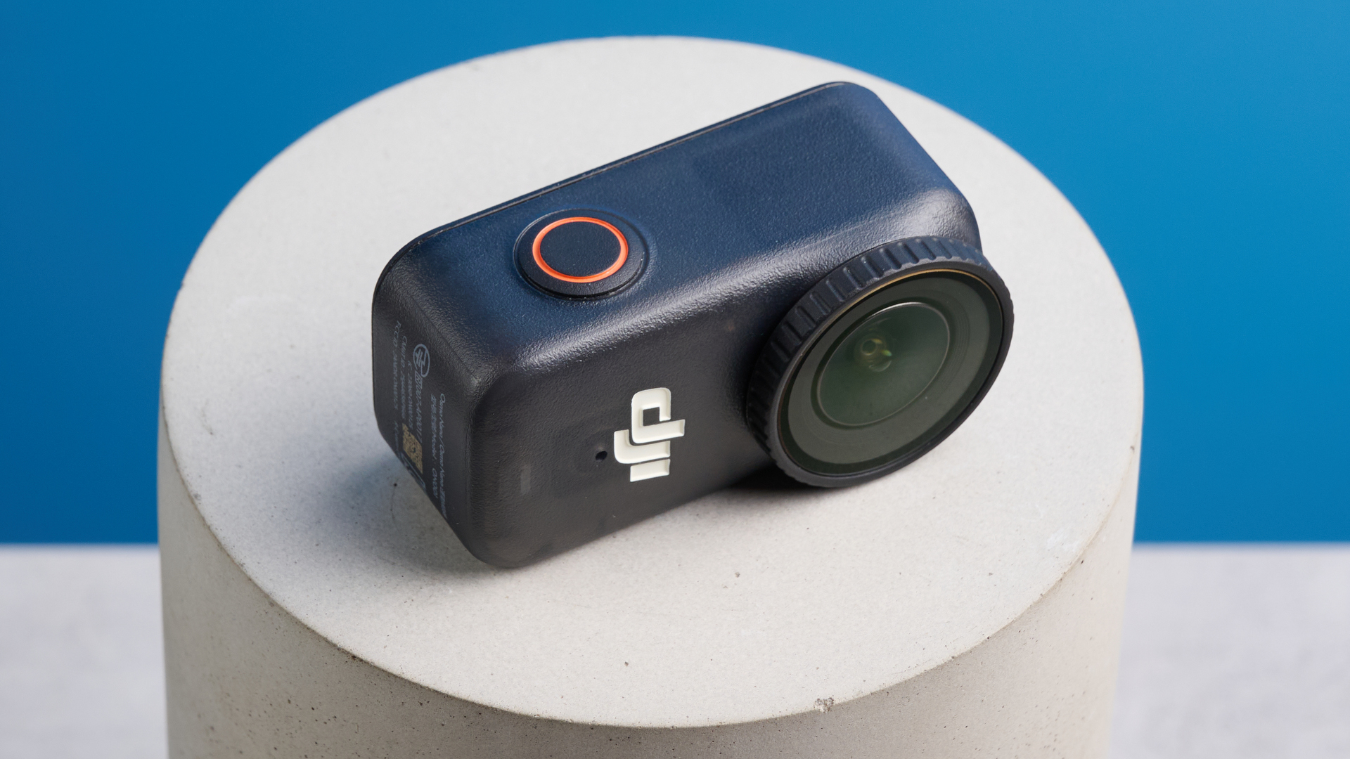 DJI Osmo Nano against a blue background