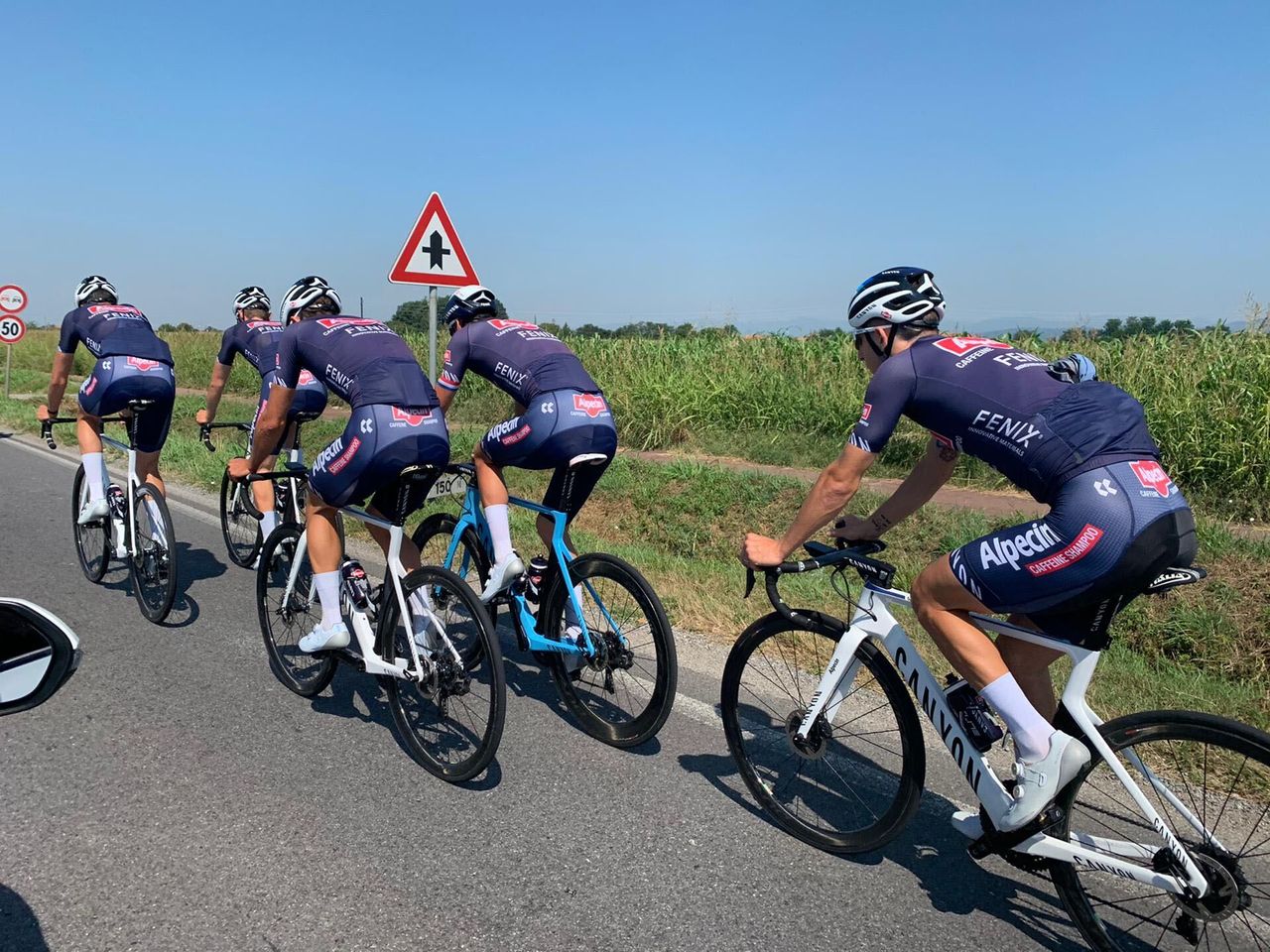 Mathieu van der Poel and his Alpecin-Fenix teammates preview the Milan-San Remo route for 2020