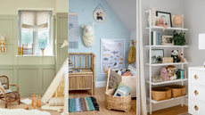 A header image including three images of playrooms