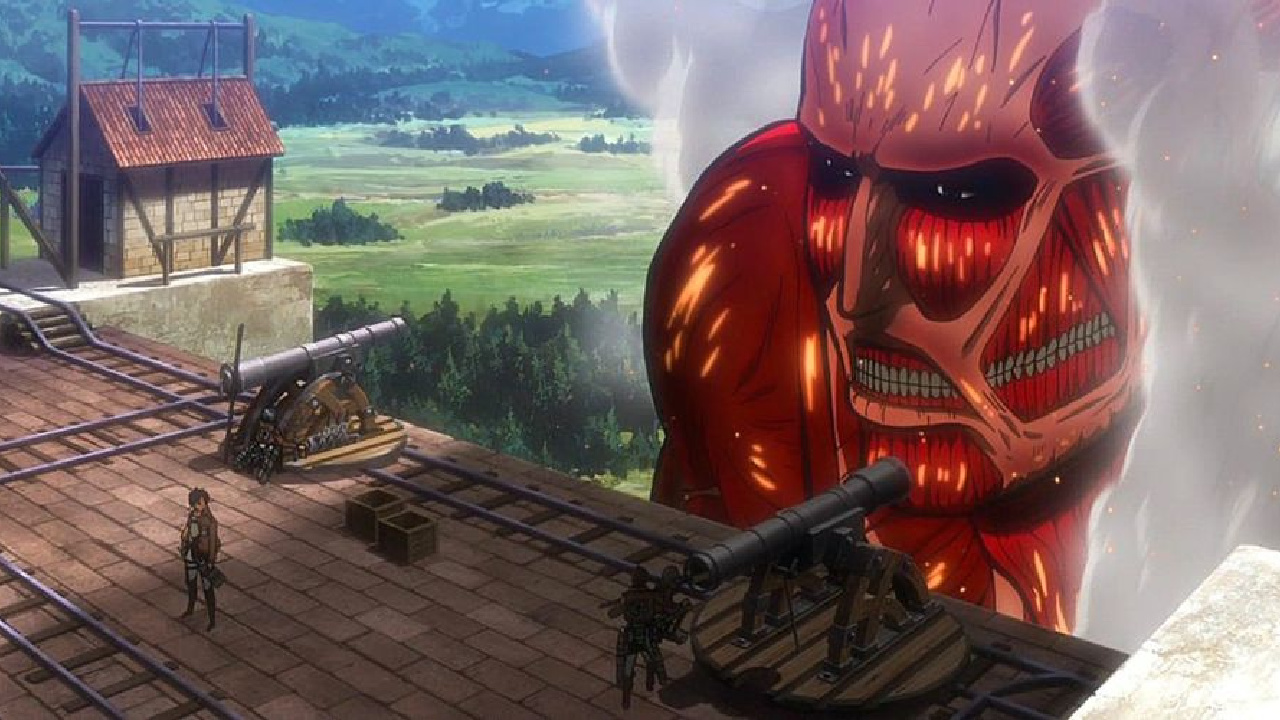 The Colossal Titan on Attack on Titan.