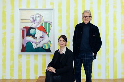 Cécile Debray, curator and president of the Musée National Picasso - Paris, and Sir Paul Smith, guest artistic director