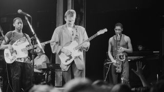 (L-R) Darryl Jones, Sting and Branford Marsalis.