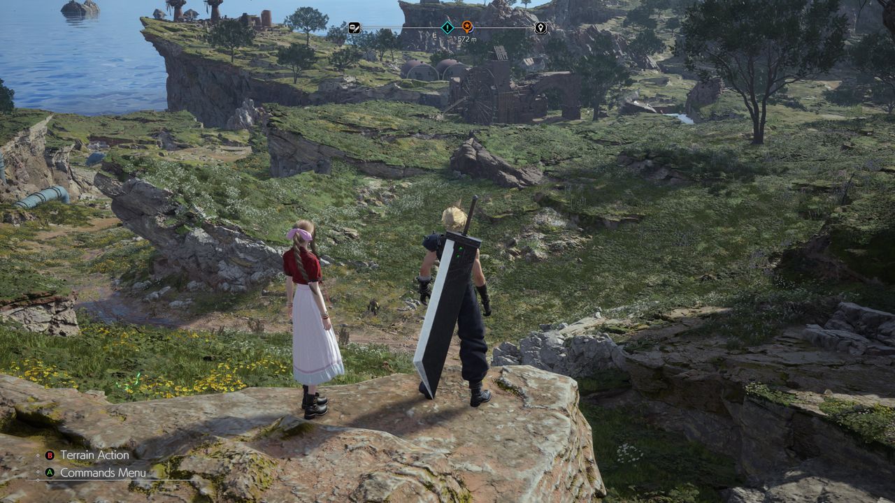 A screenshot of Final Fantasy 7 Rebirth PC version, using the game's Medium quality preset