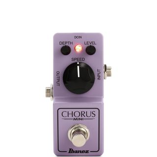 An Ibanez Chorus Mini guitar pedal