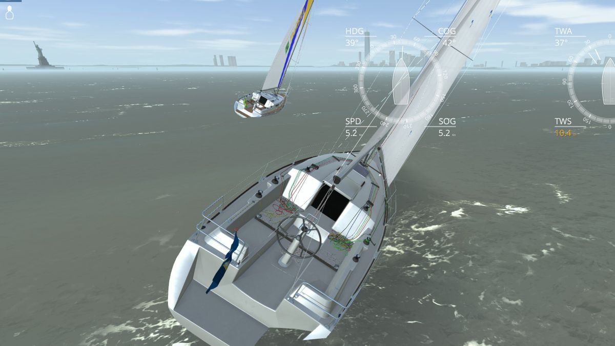 Is this multiplayer sailing sim quiet and serene, or is everybody just