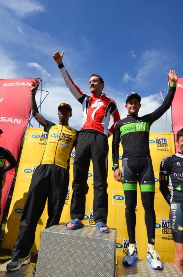 Men's podium at the Hilton Dirt Fest