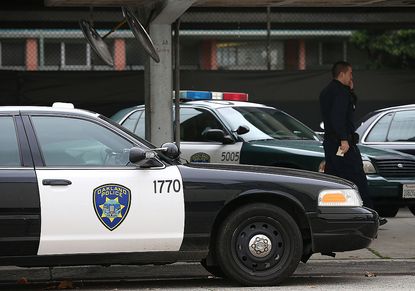 Police car in Oakland, California