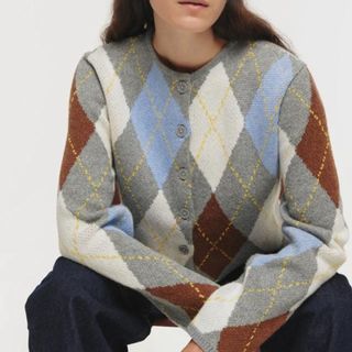 Aligne Aggie Argyle Cardigan