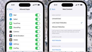 Bitdefender Internet Security Parental Controls: iOS