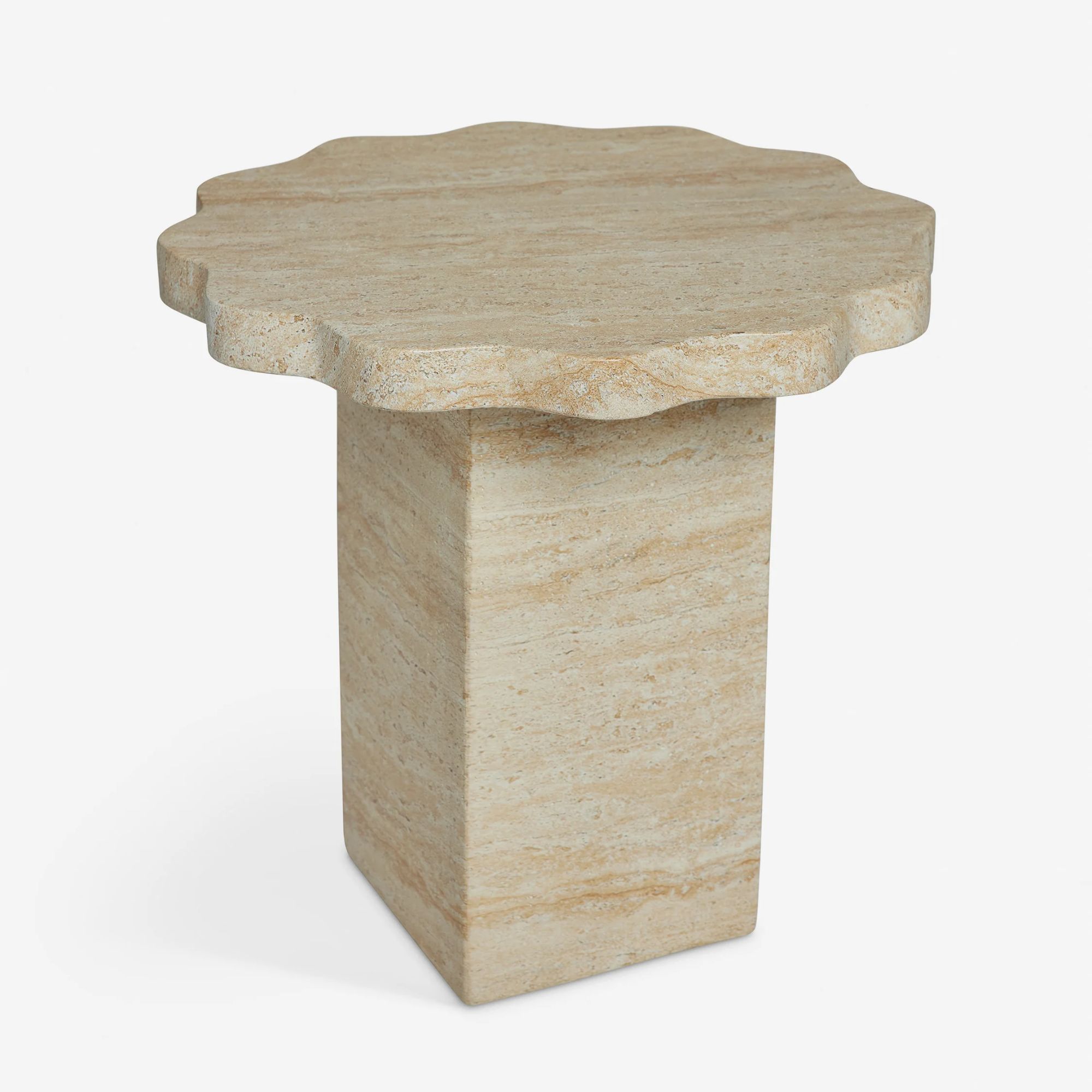 Scalloped Indoor / Outdoor Side Table