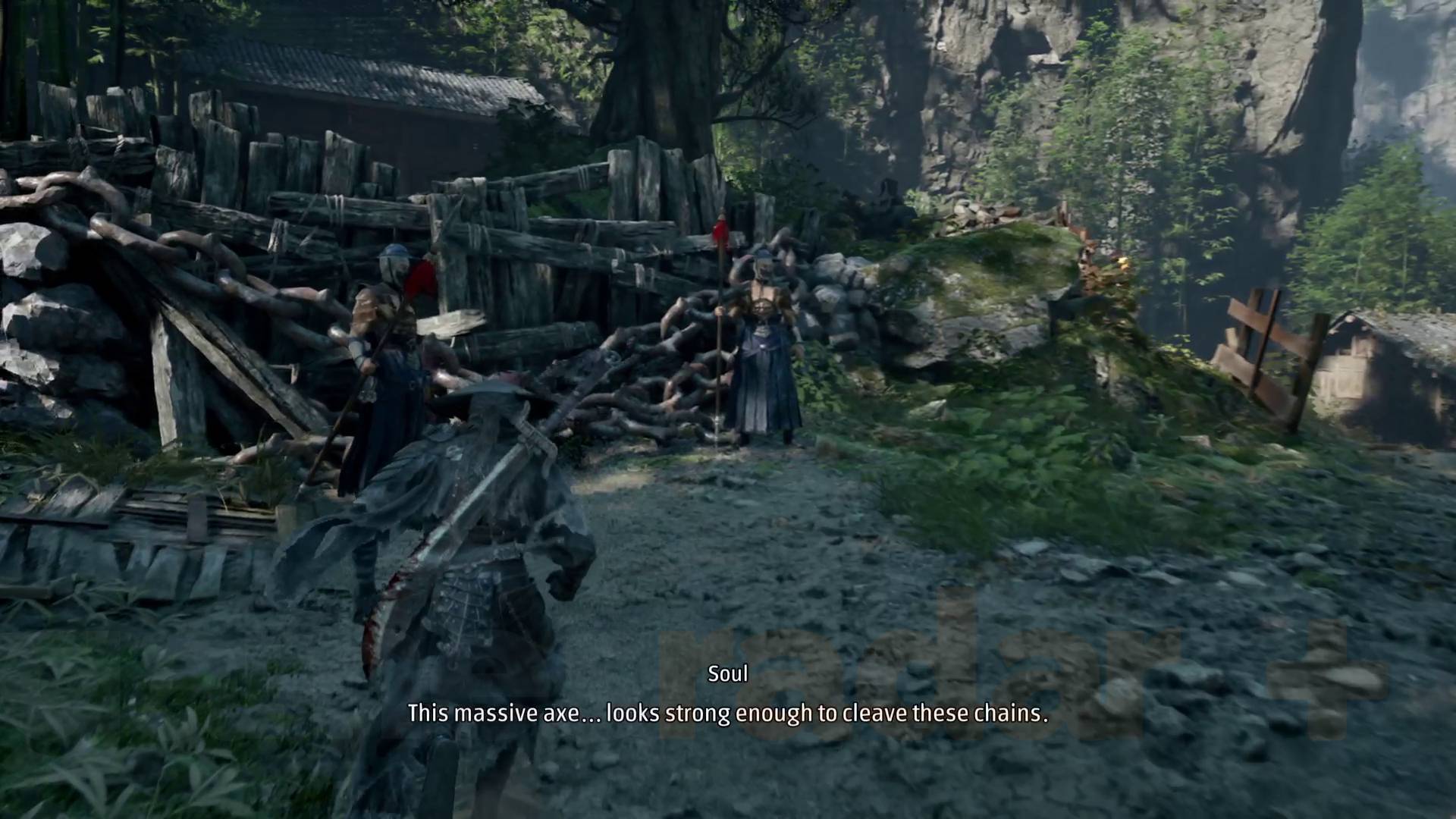 Phantom Blade Zero Festering Secret soul running up to chained fence