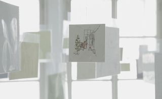 Sketches in the exhibition represent a selection of Hosaka's projects and offers an interesting