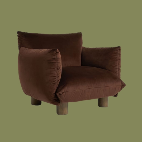 MADE.COM, Jude Accent Chair in Chocolate Brown
