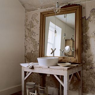 distressed dressing table