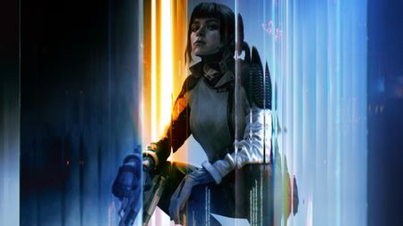 Key art of Kagan squatting with a gun in Call of Duty: Black Ops 7