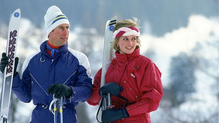Prince Charles and Princess Diana ski trip