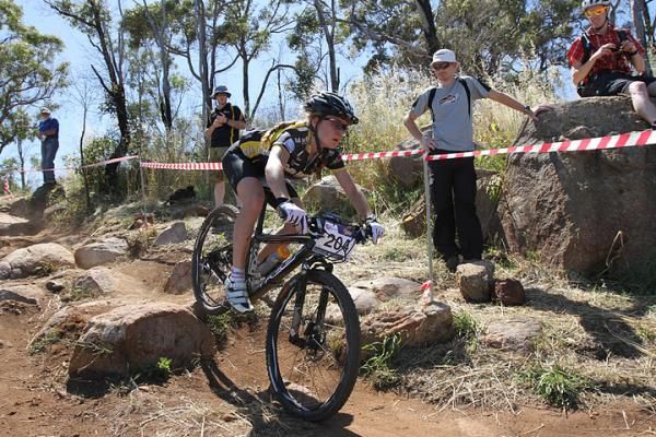 Emily Parkes in second among the U19 women