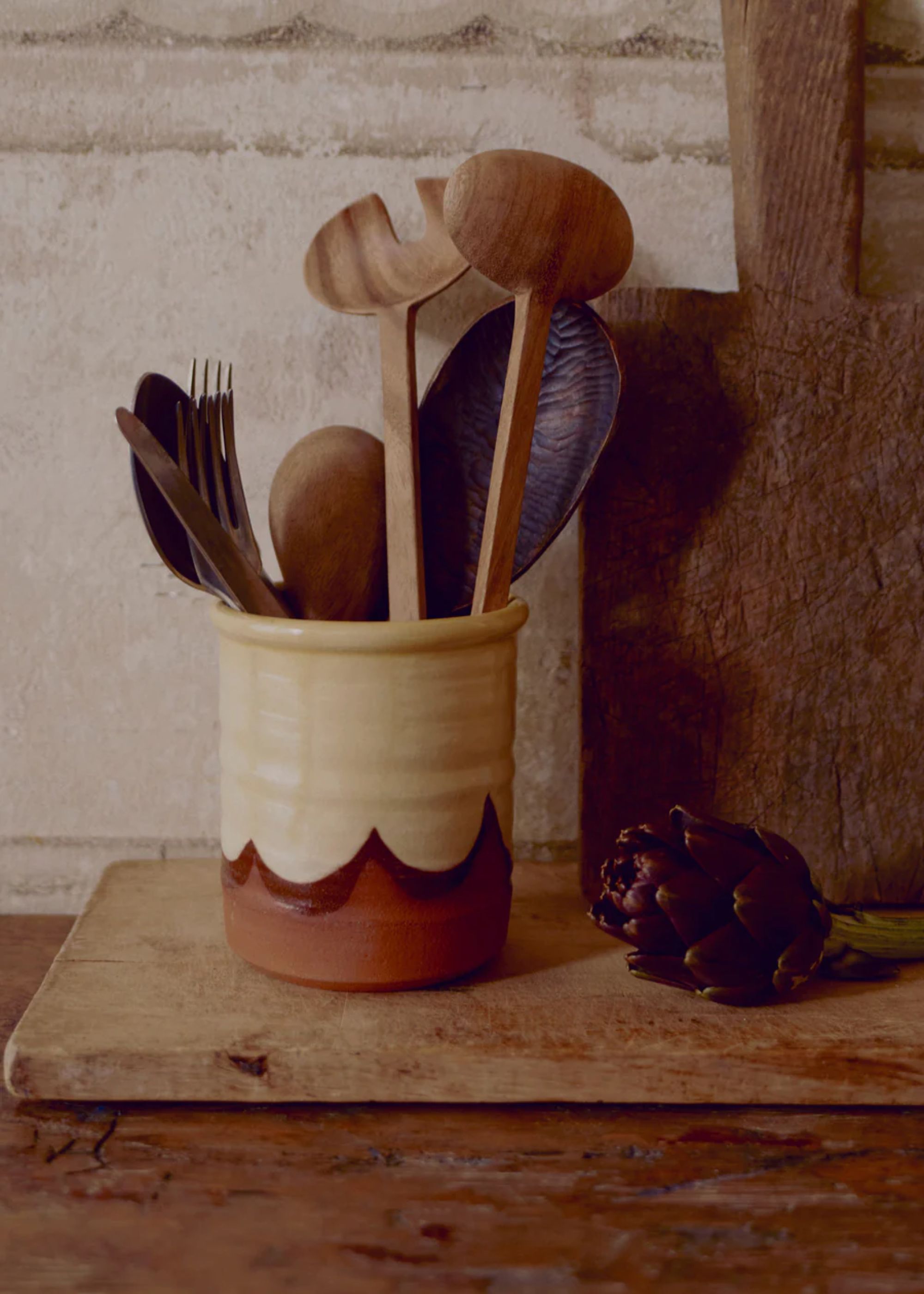 Rob Towler, Rob Towler Utensil Holder | Cream/terracotta